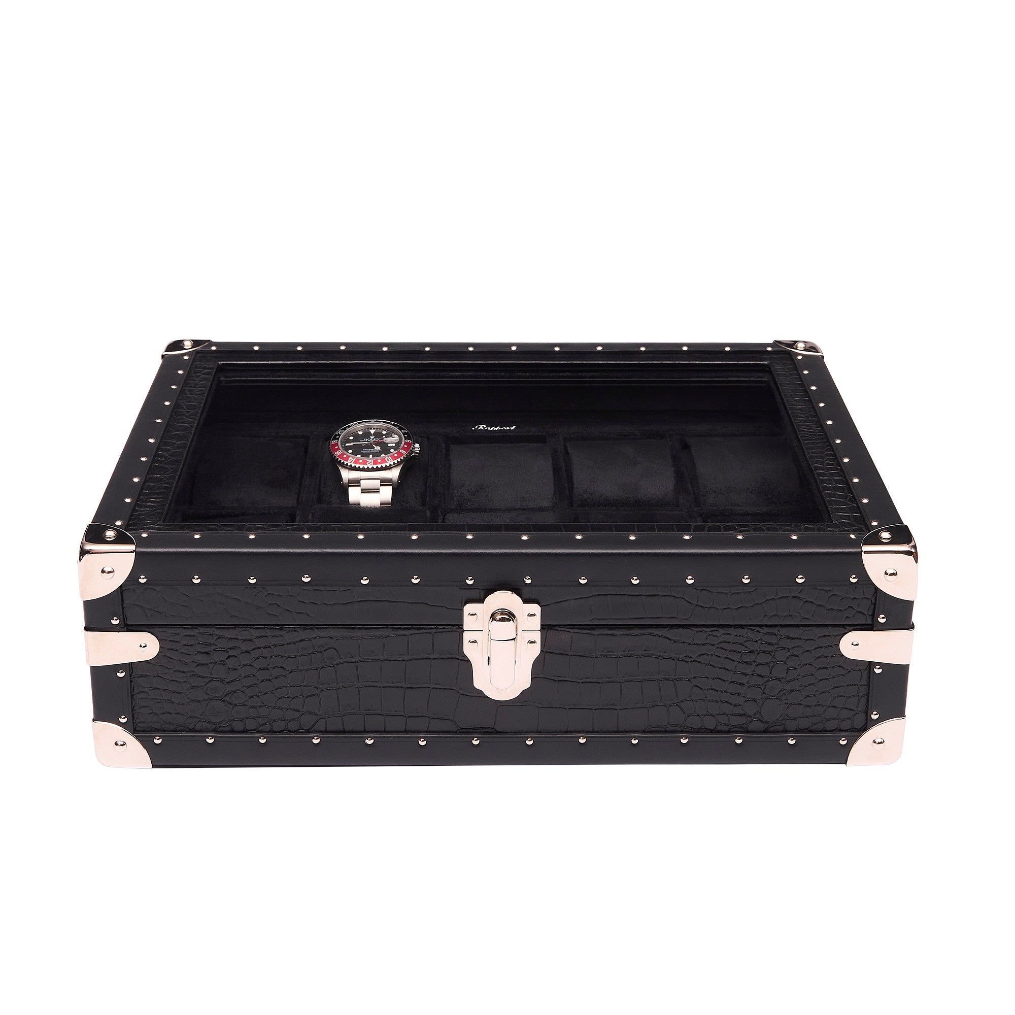 Brompton Optic Watch Box - Black L282