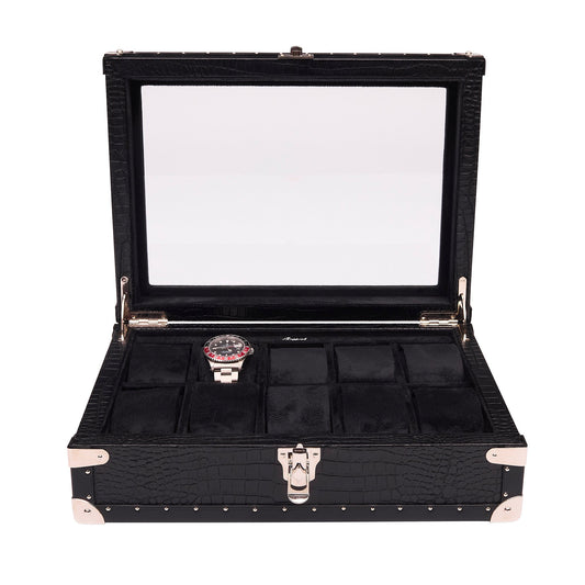 Brompton Optic Watch Box - Black L282