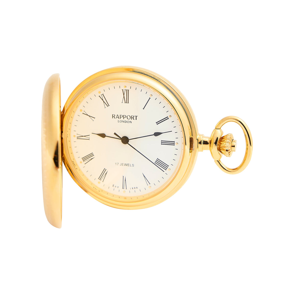 Mechanical Full Hunter Pocket Watch - Gold