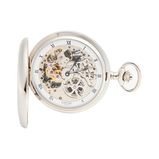 Double Hunter Pocket Watch - Silver