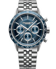 Freelancer Men's Automatic Chronograph Blue Dial Bracelet Watch, 43.5mm 7741-ST3-50021