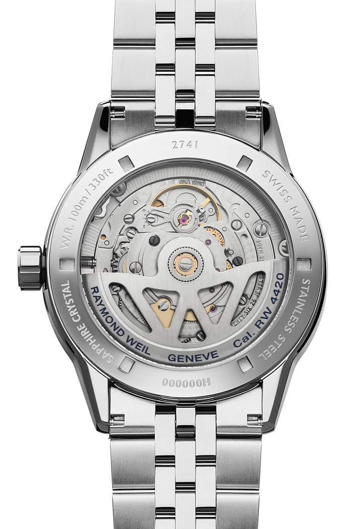 Raymond Weil Freelancer Date 40 mm, blue dial 2741-ST-50001