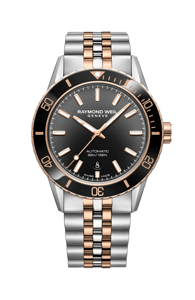 Freelancer Men's Diver Black Dial Rubber Strap Watch, 42.5mm 2775-SR1-20051