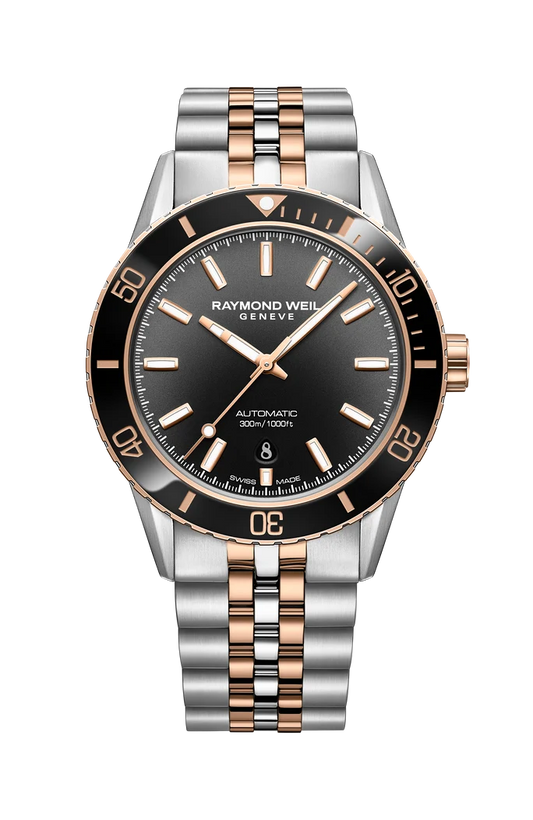 Freelancer Men's Diver Black Dial Rubber Strap Watch, 42.5mm 2775-SR1-20051