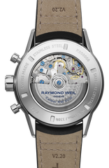 Raymond Weil Freelancer Tri-compax chronograph 43 mm, white dial 7741-SC1-30021