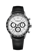 Raymond Weil Freelancer Tri-compax chronograph 43 mm, white dial 7741-SC1-30021