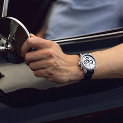 Raymond Weil Freelancer Tri-compax chronograph 43 mm, white dial 7741-SC1-30021