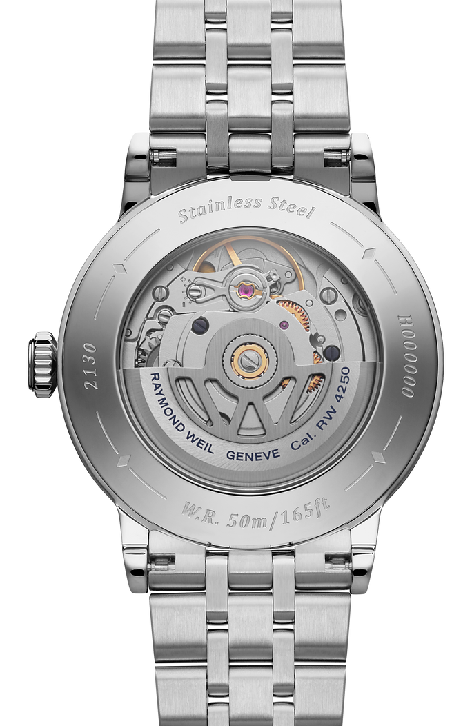 Raymond Weil Millesime Small Seconds 35 mm, salmon dial 2130-ST-80001
