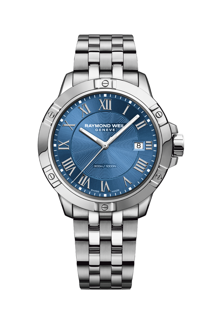 Raymond Weil Tango Classic 41 mm, blue dial 8160-ST-00508