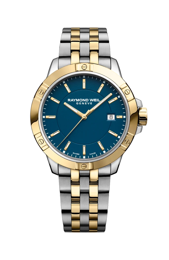 Tango Men's Quartz Blue Dial Two-Tone Bracelet Watch, 41mm 8160-STP-50041