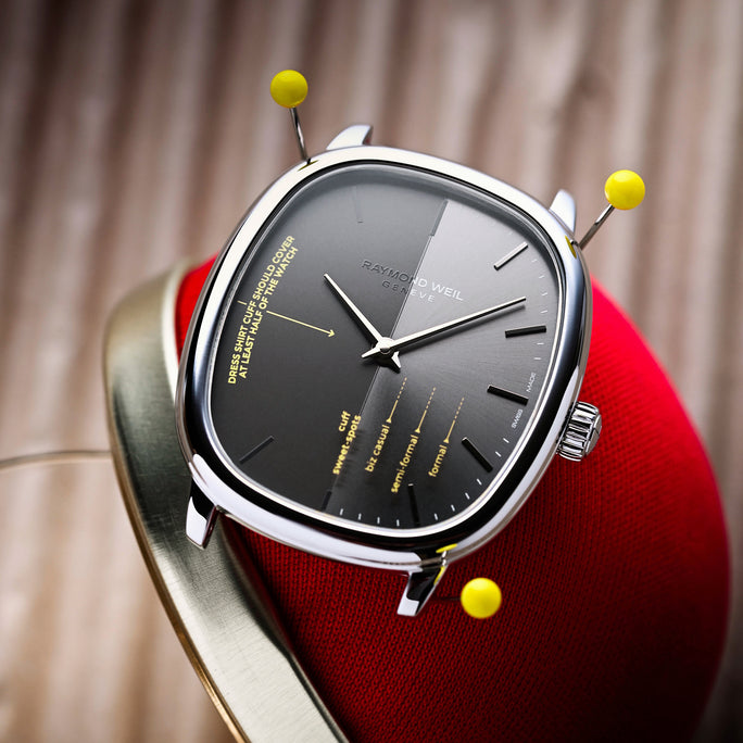 Raymond Weil Toccata Heritage x seconde/seconde 33 x 38 mm, anthracite dial 2280-STC-SEC01