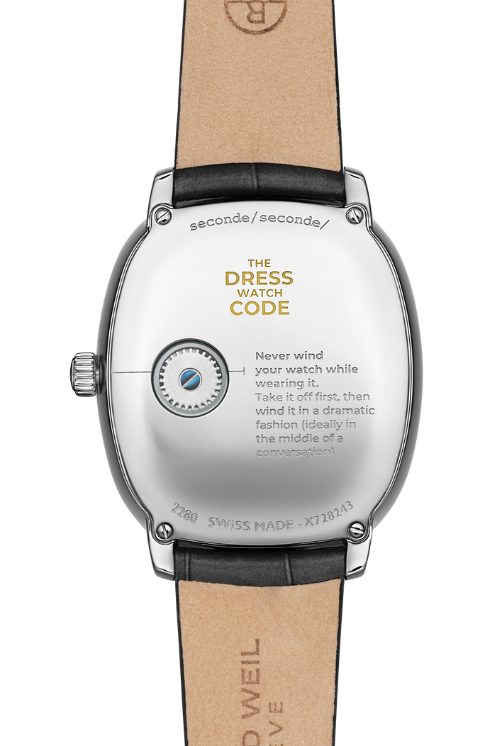 Raymond Weil Toccata Heritage x seconde/seconde 33 x 38 mm, anthracite dial 2280-STC-SEC01
