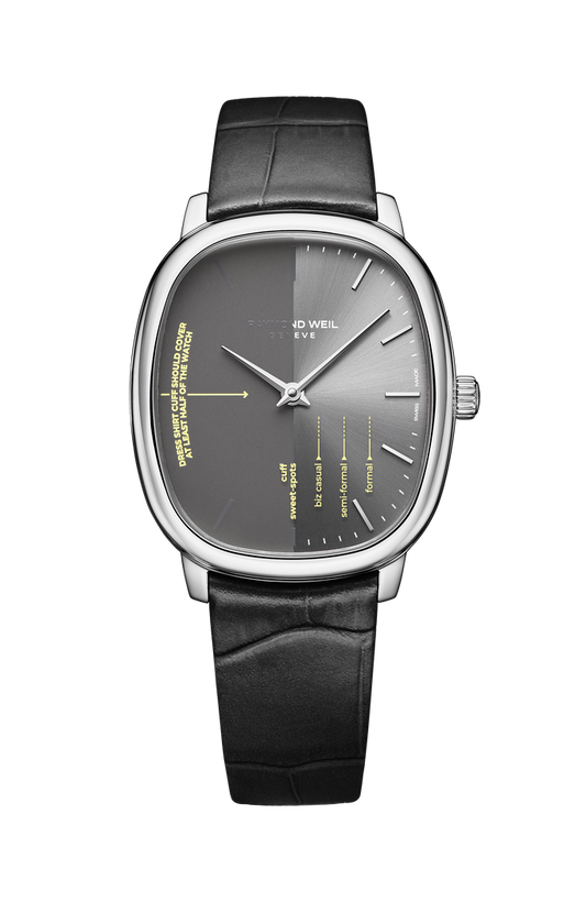 Raymond Weil Toccata Heritage x seconde/seconde 33 x 38 mm, anthracite dial 2280-STC-SEC01