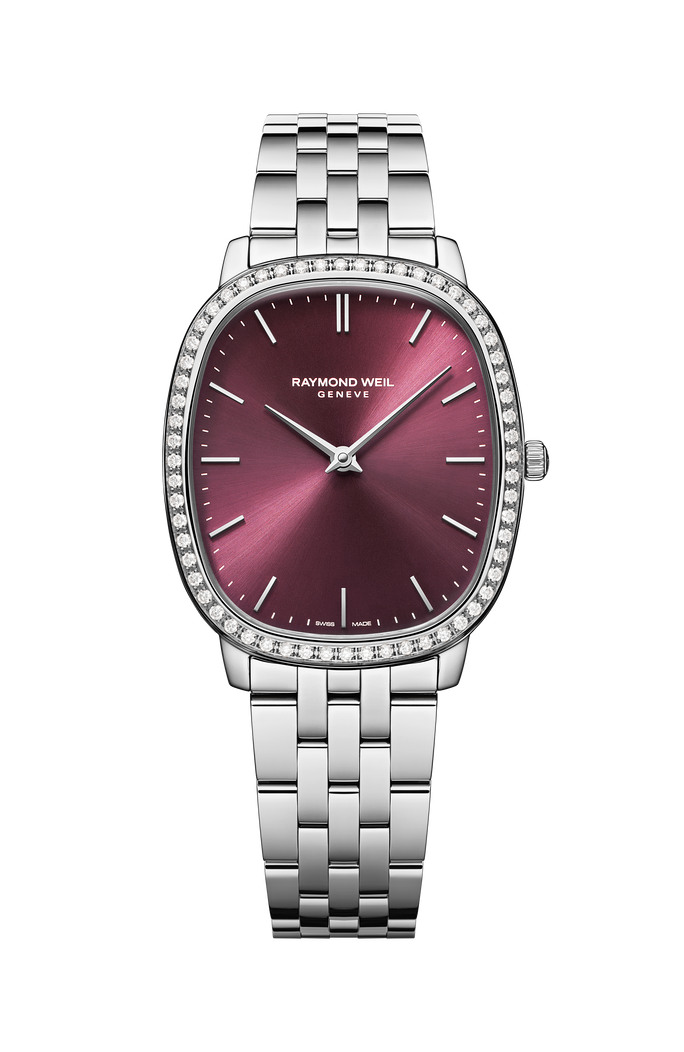 Raymond Weil Toccata Heritage 31 x 36 mm, red grape dial 5280-STS-45001