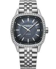 Freelancer Ladies Automatic 60 Diamonds Blue Dial Bracelet Watch, 34.5 x 34.5mm 2490-STS-50051