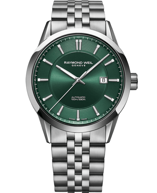 Freelancer Men's Automatic Green Dial Stainless Steel Bracelet Watch, 42 mm 2731-ST-52001