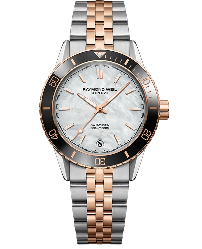 Freelancer Diver Rose Gold PVD Two-Tone Bracelet Watch, 36mm 2755-S51-97001