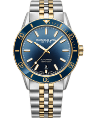 Freelancer Men's Diver Gradient Blue Dial Two-Tone Bracelet Watch, 42.5mm 2775-SP3-50051