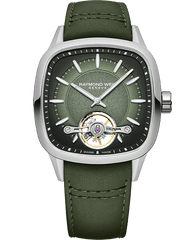 Freelancer Men's Calibre RW1212 Automatic Green Dial Green Leather Strap Watch, 40 x 40mm 2790-STC-52051