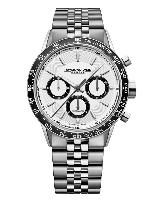 Freelancer Men's Automatic Chronograph White Dial Bracelet Watch, 43.5mm 7741-ST1-30021