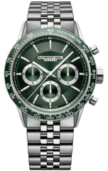 Freelancer Men's Automatic Chronograph Green Dial Bracelet Watch, 43.5mm 7741-ST7-52021