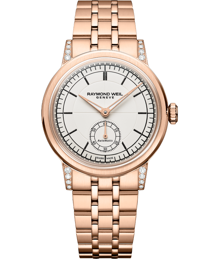 Millesime Automatic Small Seconds Diamonds Watch, 35mm