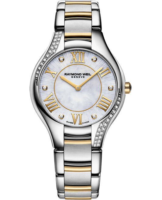 Noemia Ladies 42 Diamond Quartz Mother-of-Pearl Dial Two-Tone Bracelet Watch, 32mm 5132-S1P-00966