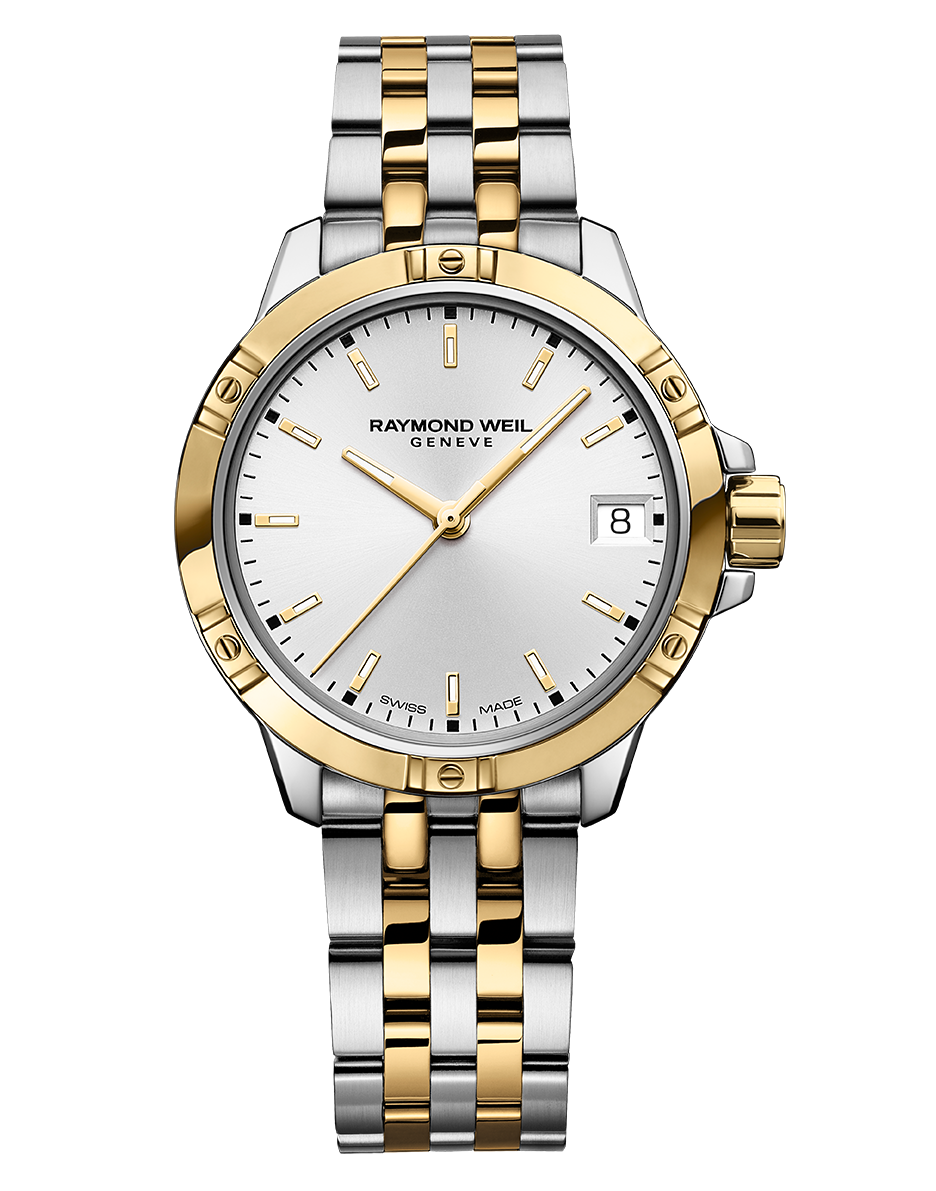 Tango Ladies Quartz White Dial Two-Tone Bracelet Watch, 30mm 5960-STP-30041