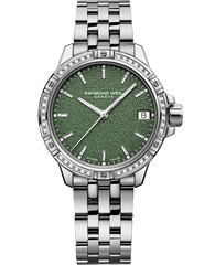 Tango Ladies Quartz 36 Diamond Green Frosted Dial Bracelet Watch, 30mm 5960-STS-52061