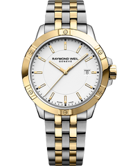 Tango Men's Quartz White Dial Two-Tone Bracelet Watch, 41mm 8160-STP-30041