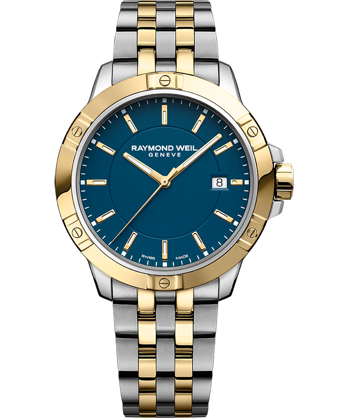 Tango Men's Quartz Blue Dial Two-Tone Bracelet Watch, 41mm 8160-STP-50041