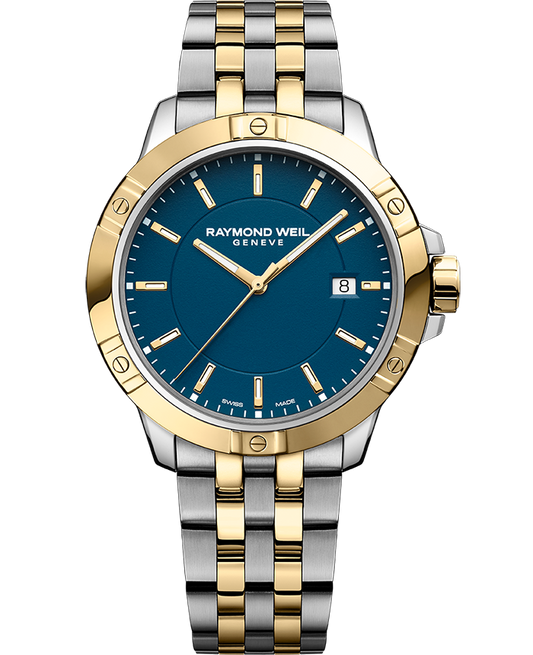 Tango Men's Quartz Blue Dial Two-Tone Bracelet Watch, 41mm 8160-STP-50041