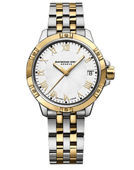 Tango Ladies Quartz White Dial Two-Tone Gold Bracelet Watch, 30mm 5960-STP-00308