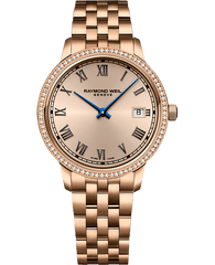 Toccata Ladies Rose Gold PVD 80 Diamonds Quartz Watch, 34 mm 5385-P5S-00859