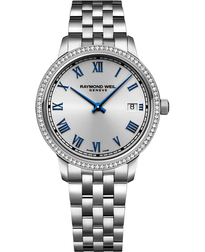 Toccata Ladies 80 Diamonds Quartz Silver Dial Bracelet Watch, 34mm 5385-STS-00653