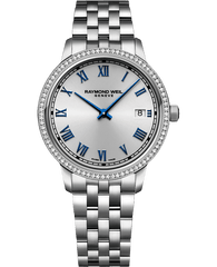 Toccata Ladies 80 Diamonds Quartz Silver Dial Bracelet Watch, 34mm 5385-STS-00653