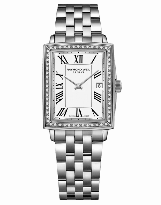 Toccata Ladies 60 Diamond White Dial Stainless Steel Bracelet Watch, 22.6 x 28.1mm 5925-STS-00300