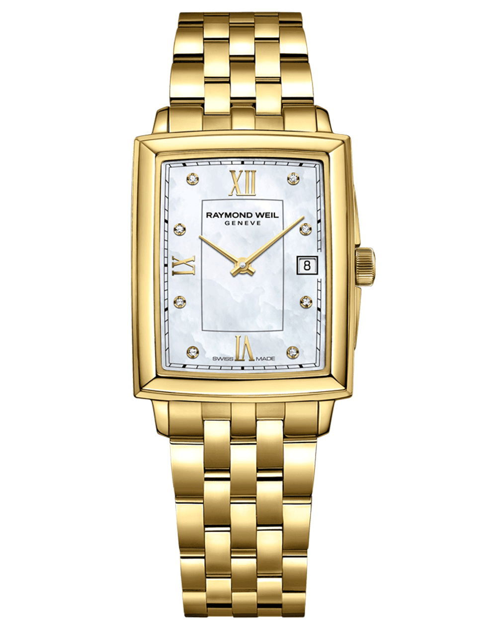 Toccata Ladies Diamond Mother-of-Pearl Dial Gold PVD Bracelet Watch, 22.6 x 28.1mm 5925-P-00995