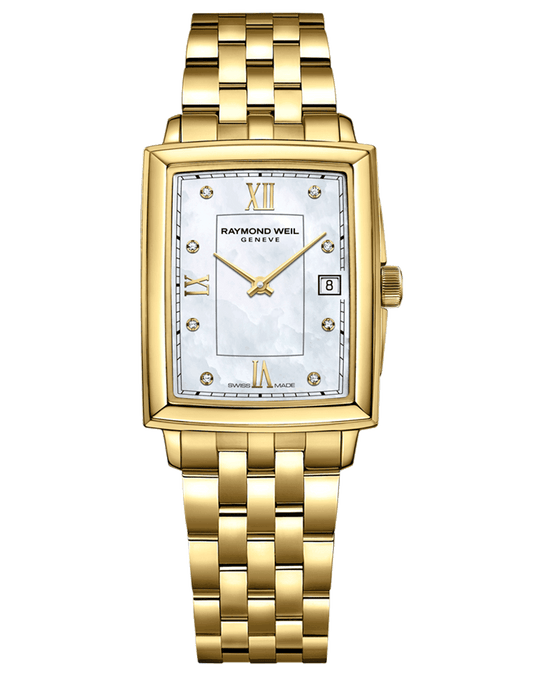 Toccata Ladies Diamond Mother-of-Pearl Dial Gold PVD Bracelet Watch, 22.6 x 28.1mm 5925-P-00995