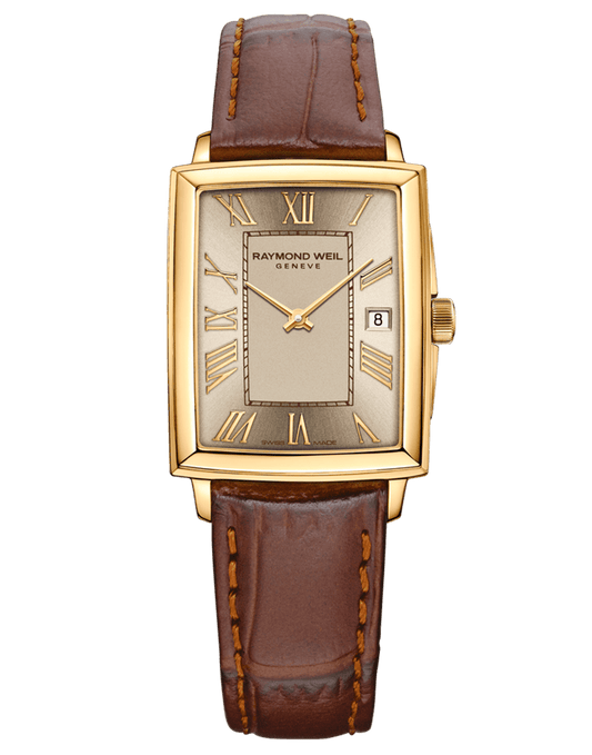 Toccata Ladies Quartz Champagne Dial Brown Leather Strap Watch, 22.6 x 28.1mm
 5925-PC-00100