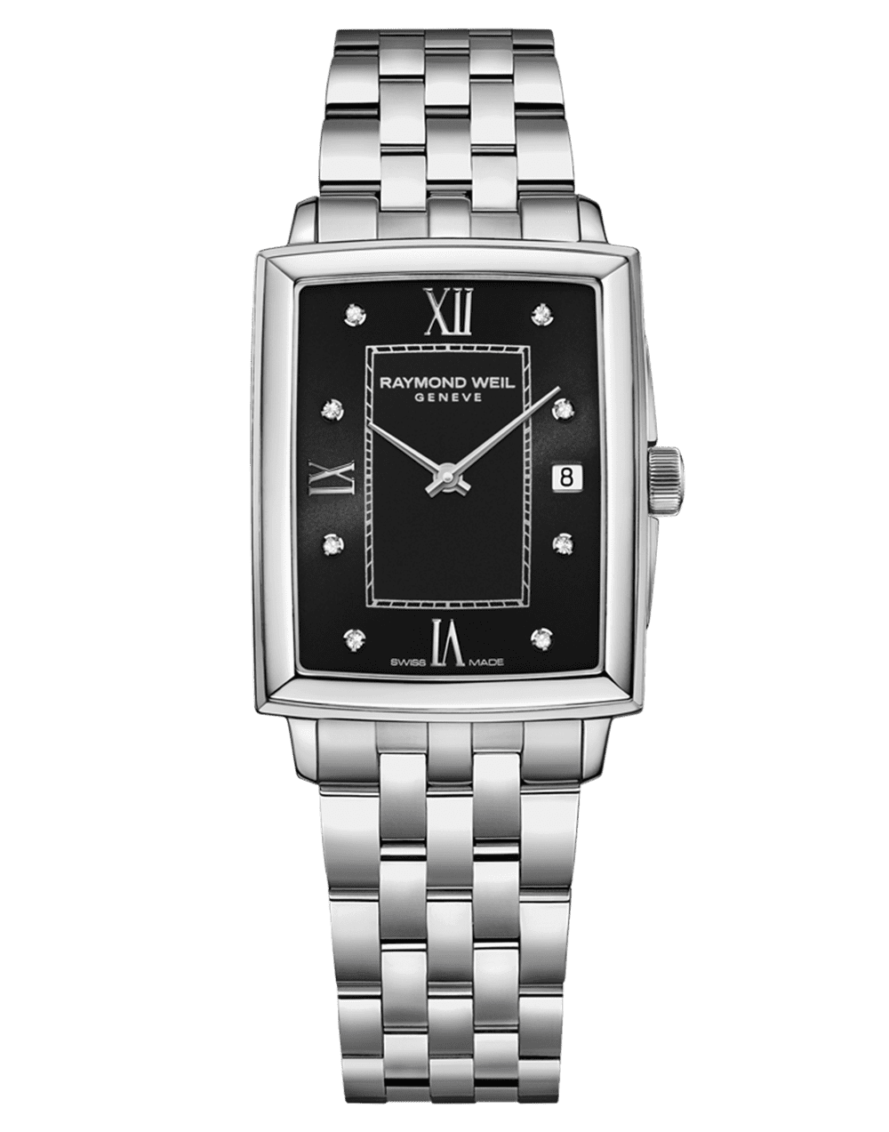 Toccata Ladies Diamond Black Dial Bracelet Watch, 22.6 x 28.1mm 5925-ST-00295