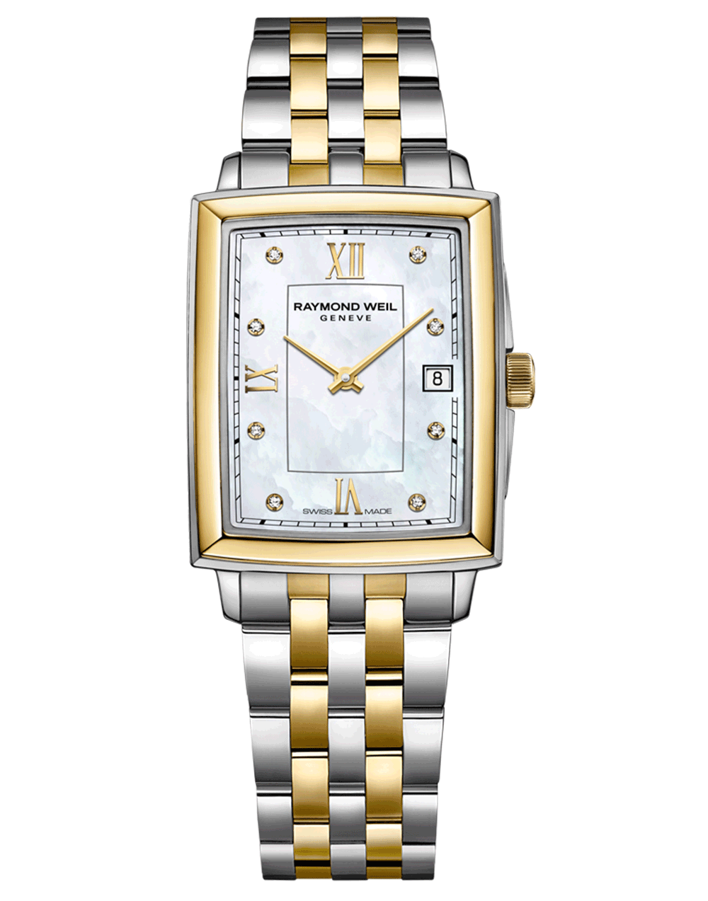 Toccata Ladies Diamond Mother-of-Pearl Dial Two-Tone Bracelet Watch, 22.6 x 28.1mm 5925-STP-00995