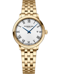 Toccata Ladies Quartz White Dial Gold PVD Bracelet Watch, 29mm 5985-P-00359