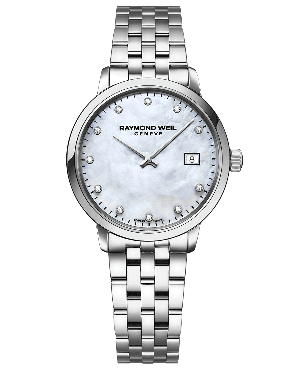 Toccata Ladies Quartz 11 Diamond White Mother-of-Pearl Dial Bracelet Watch, 29mm 5985-ST-97081