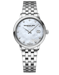 Toccata Ladies Quartz 11 Diamond White Mother-of-Pearl Dial Bracelet Watch, 29mm 5985-ST-97081