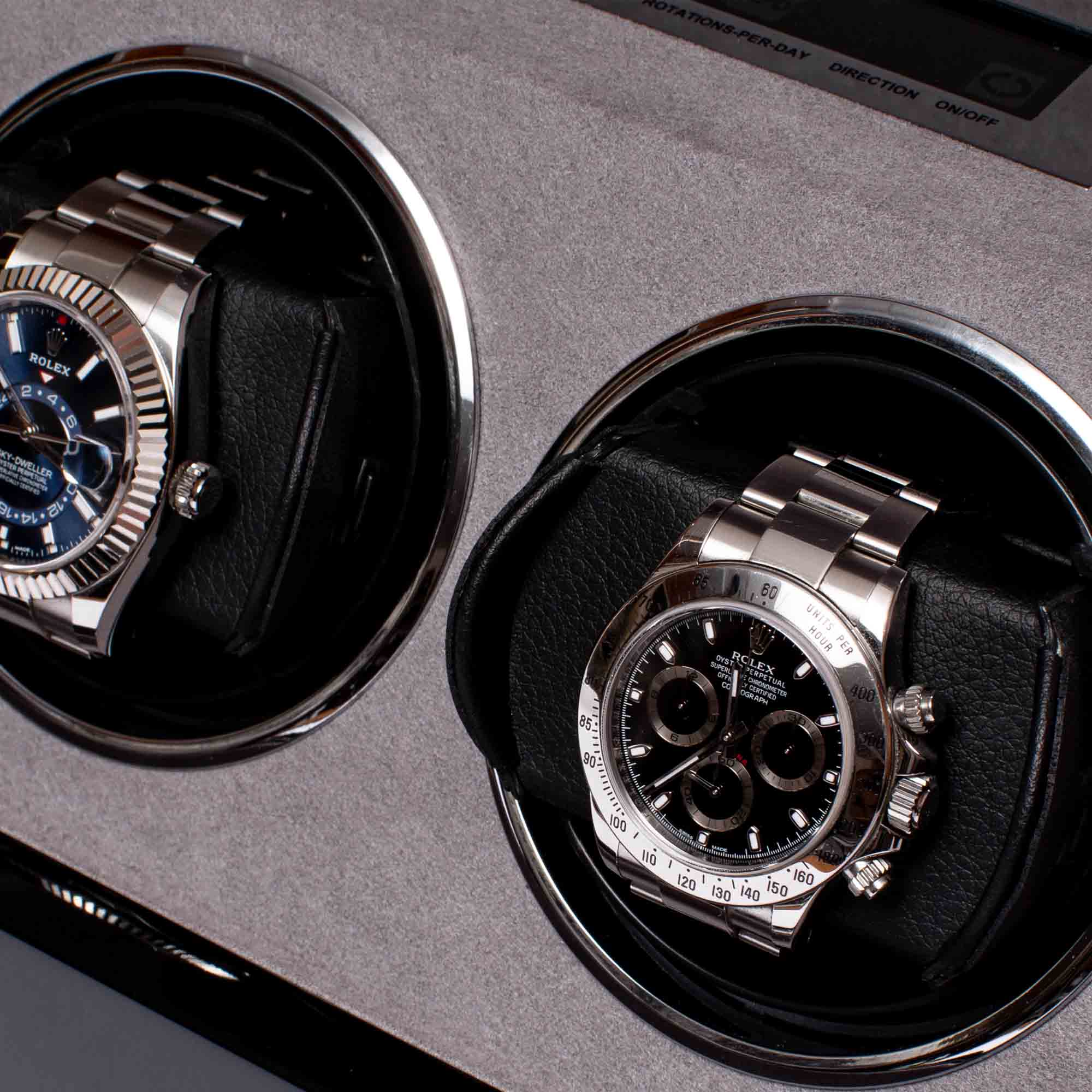 Perpetua III Duo Watch Winder - Black W572