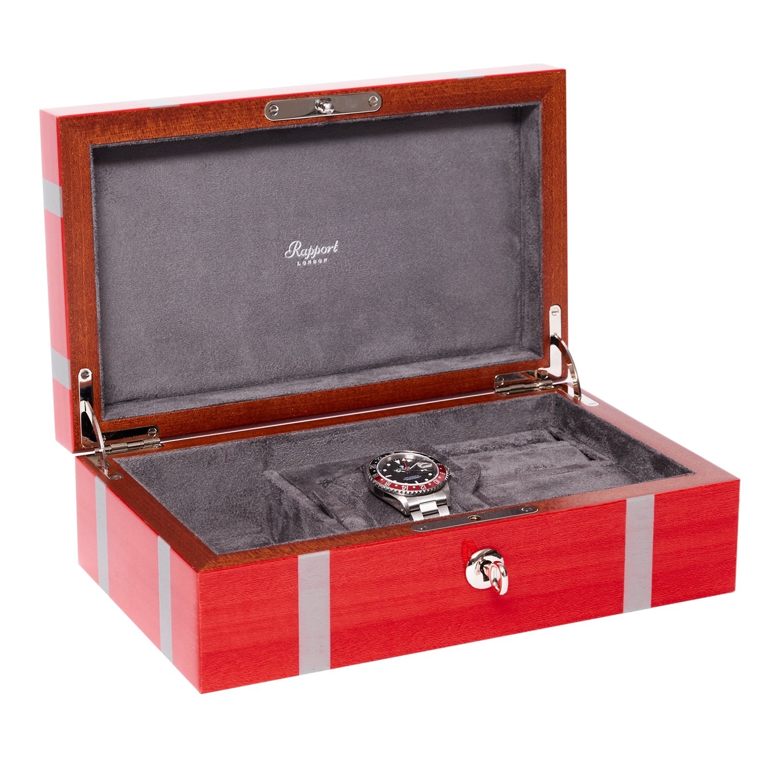 Carnaby Watch and Jewellery Box - Red J167