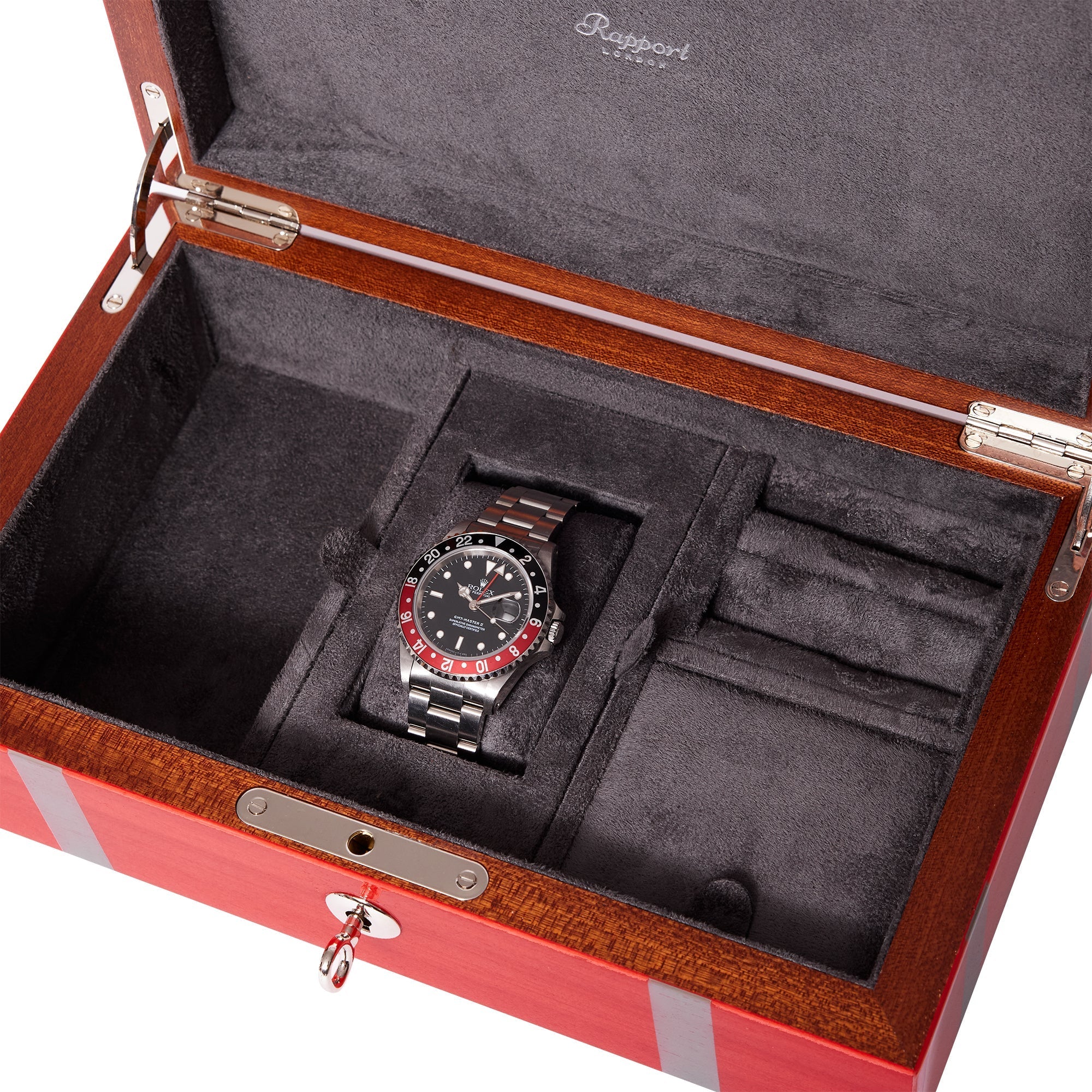 Carnaby Watch and Jewellery Box - Red J167