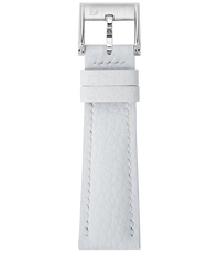 White Rubberised Leather (Togo) Signature Strap