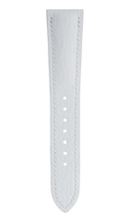 White Rubberised Leather (Togo) Signature Strap